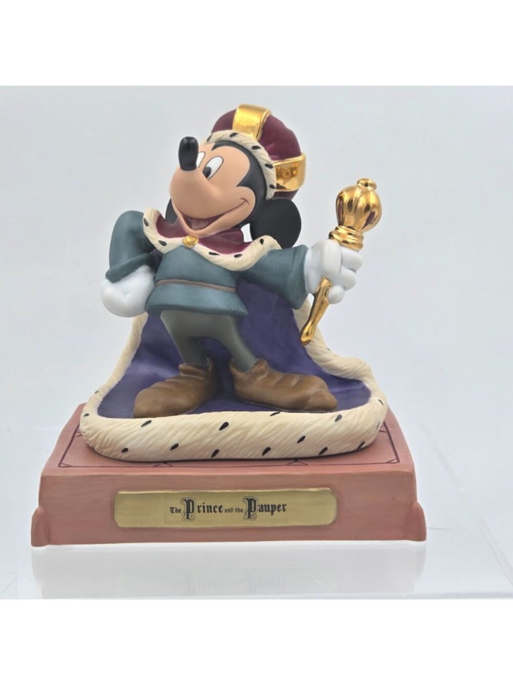 WDCC Mickey 70th Birthday The Prince and the Pauper Display Stand Only - Picture 7 of 7